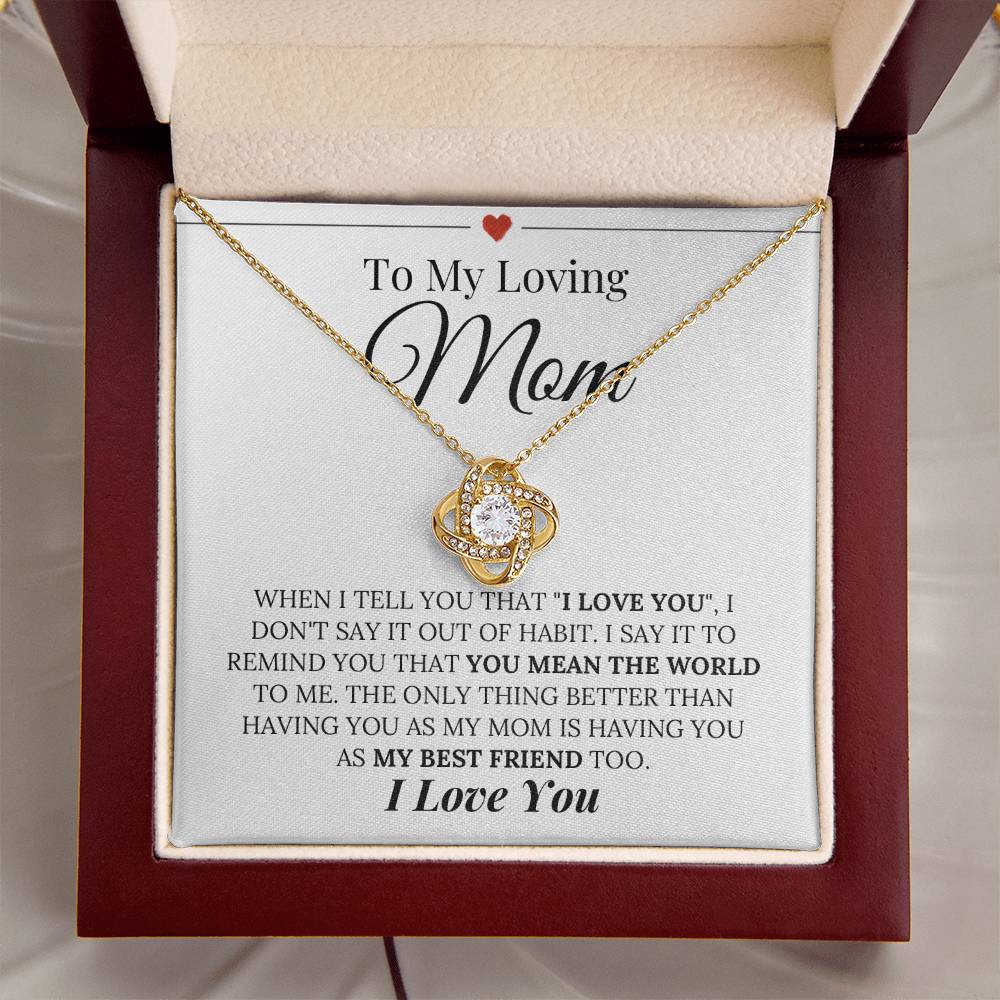 Heartfelt Mother's Day Gift Love Knot Necklace