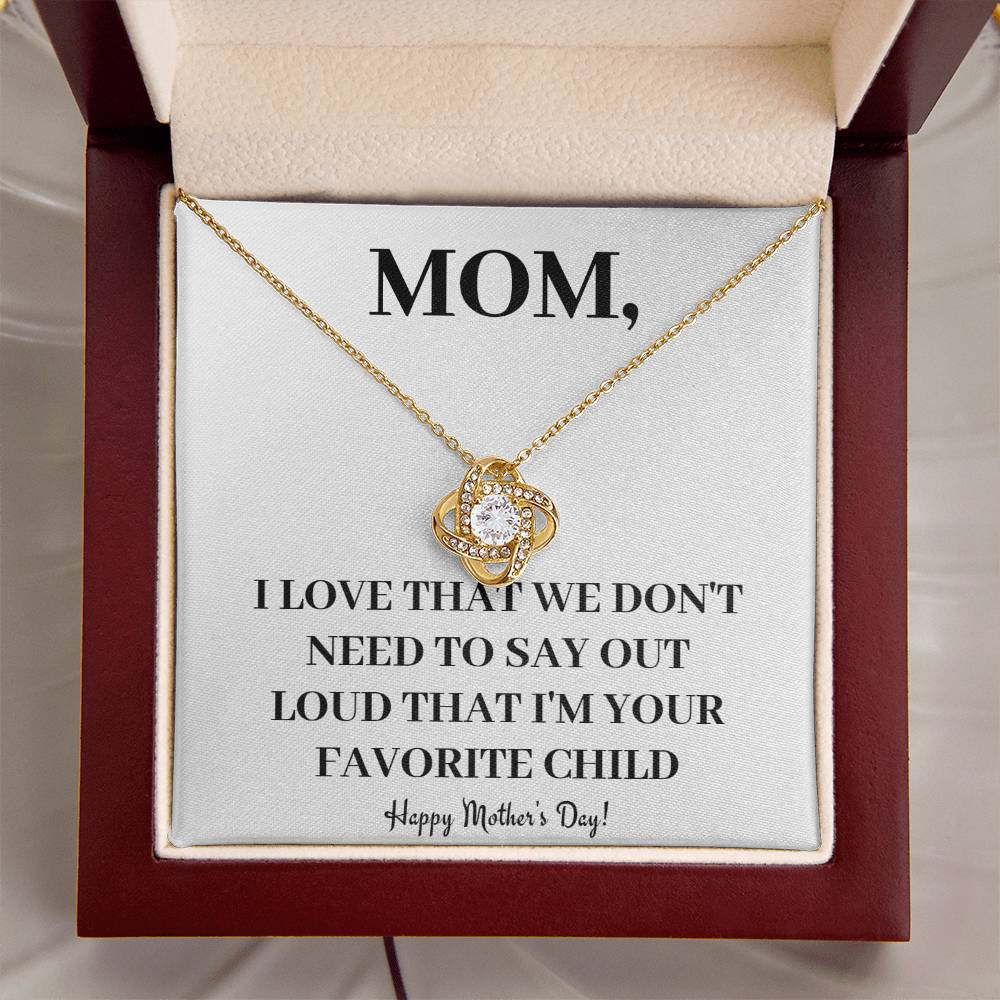 Happy Mother's Day - Beautiful Ne Love Knot Necklace