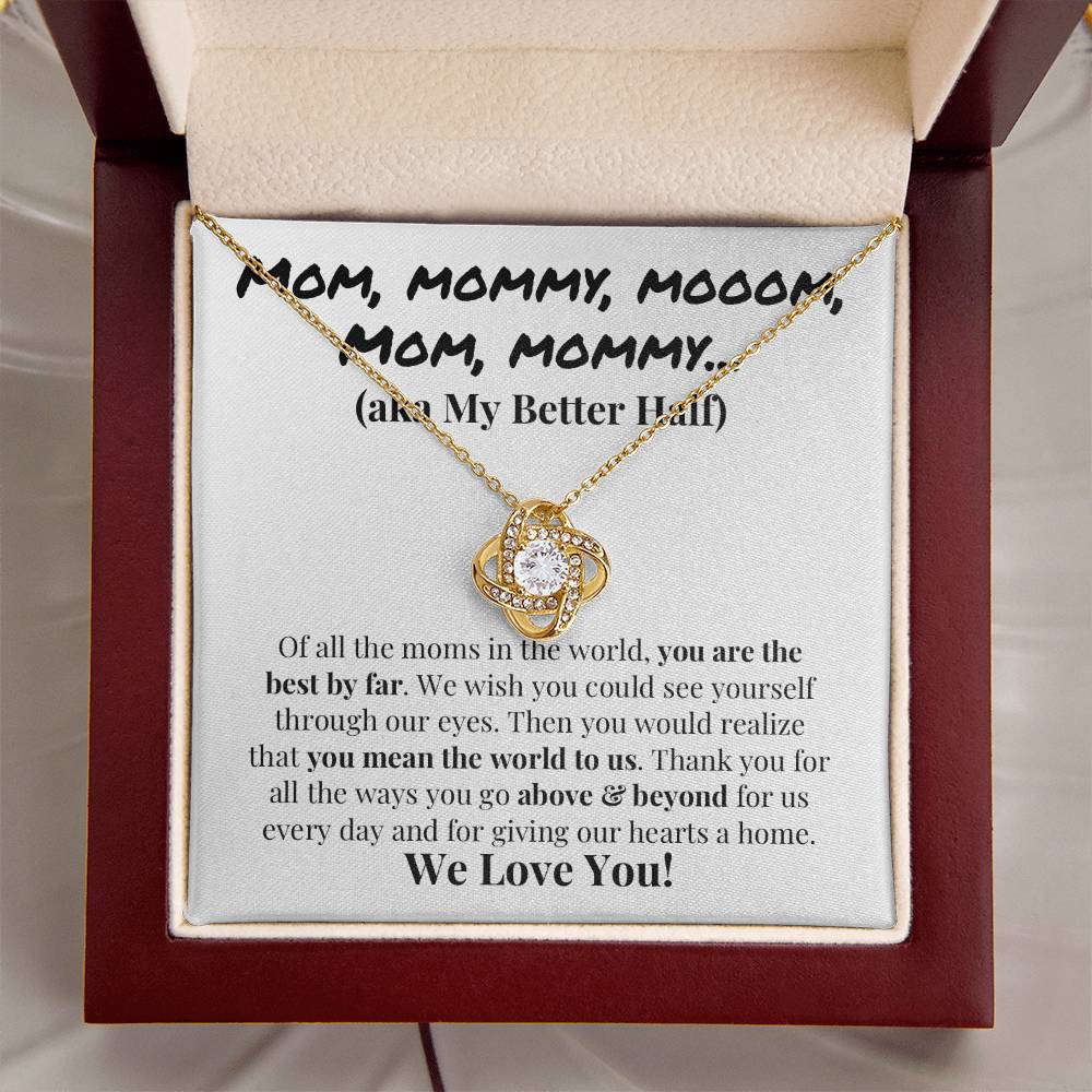 Cute Mother's Day Gift Love Knot Necklace