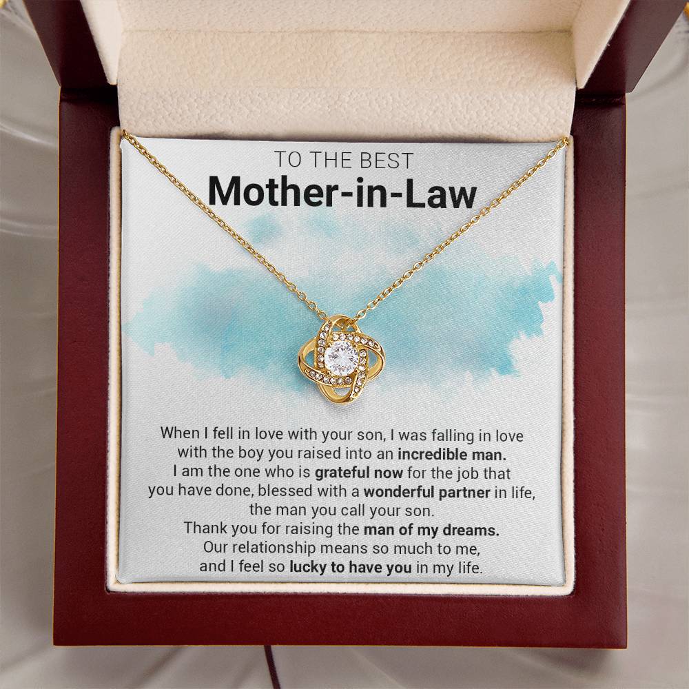 Gift For Mother-In-Law - The Job You Have Done - Love Knot Love Knot Necklace