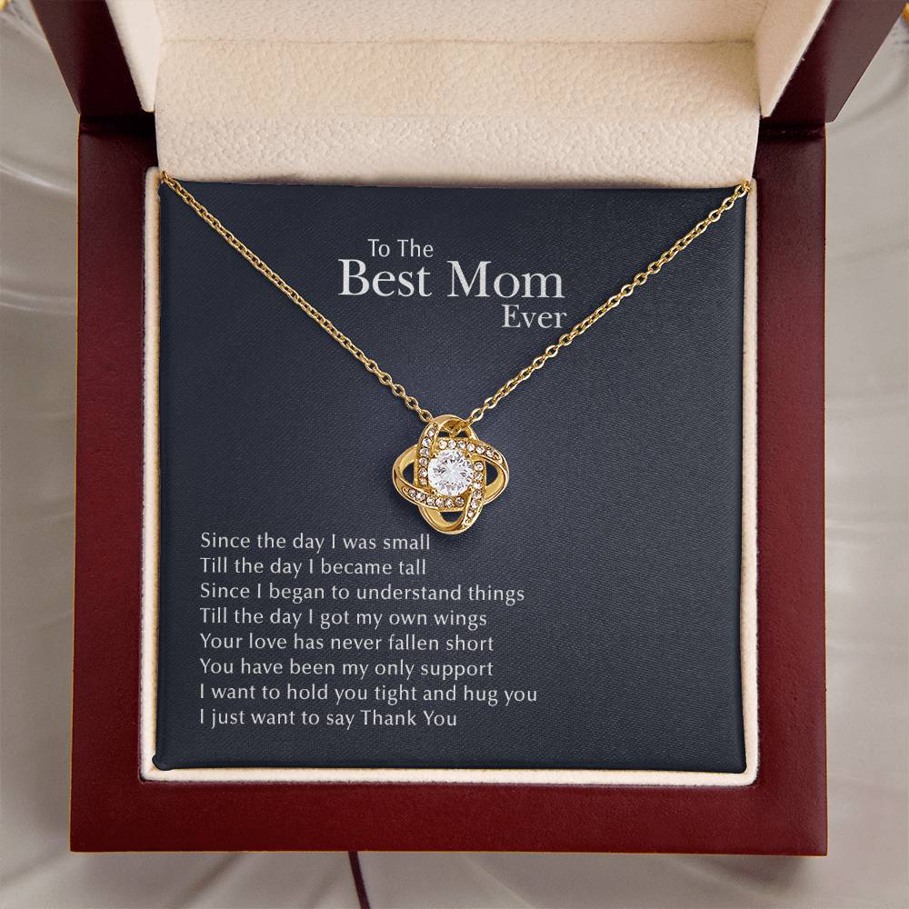 Thank You Love Knot Necklace