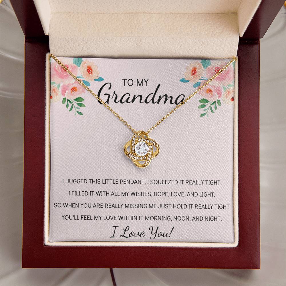 Grandma Necklace Gifts For Grandma From Granddaughter Or Grandson Mothers Day Gift Ideas For Grandma 1 Love Knot Necklace