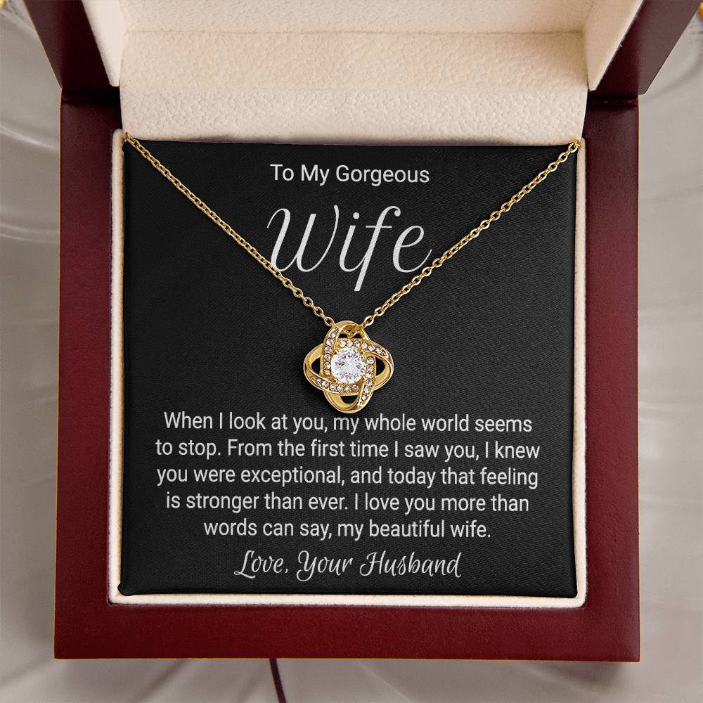 Gift For Wife Birthday - Love Knot Necklace