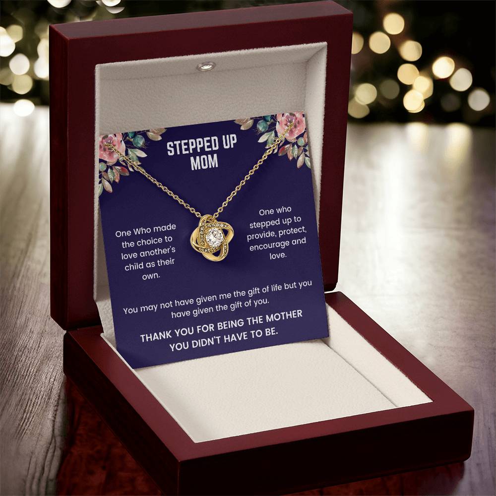 Stepped Up Mom - Love Knot Necklace