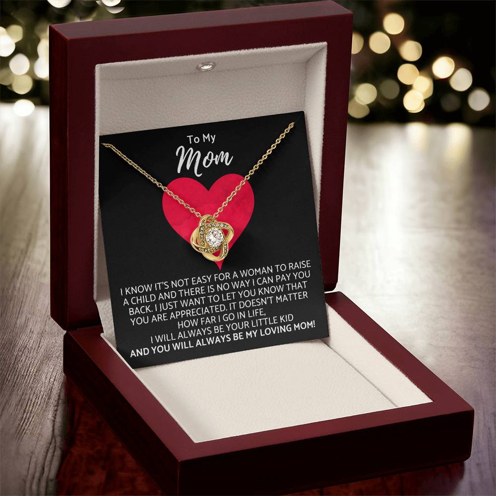 Premium Mother's Day Necklace Customize Gift For Your Loving Mom! ❤️ Love Knot Necklace