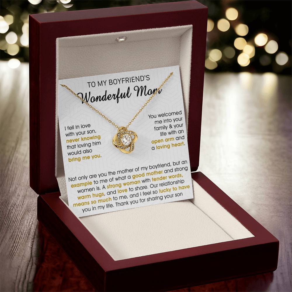 Gift For Boyfriend's Mom Bring Welcomed Not Only Love Knot Necklace Love Knot Necklace