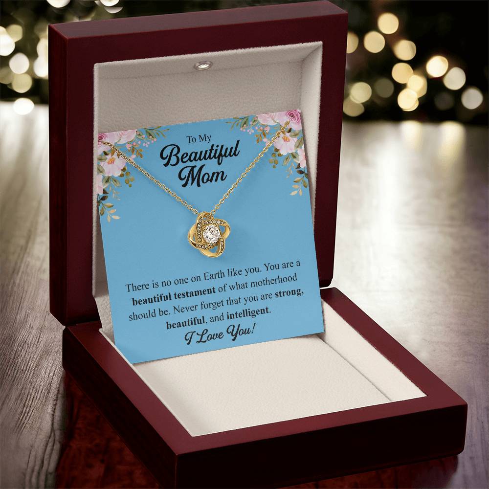 Mothers Day Gift From Daughter Mother Of The Groom Gift From Son Presents For Mom Birthday Sentimental Jewelry Necklace For Mom Love Knot Necklace