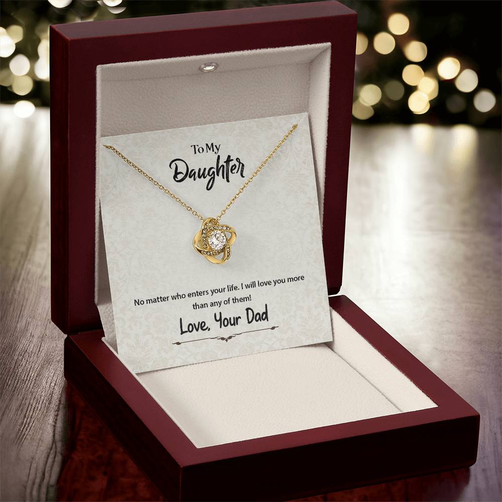 No Matter Who Enters Your Life - Necklace Love Knot Necklace