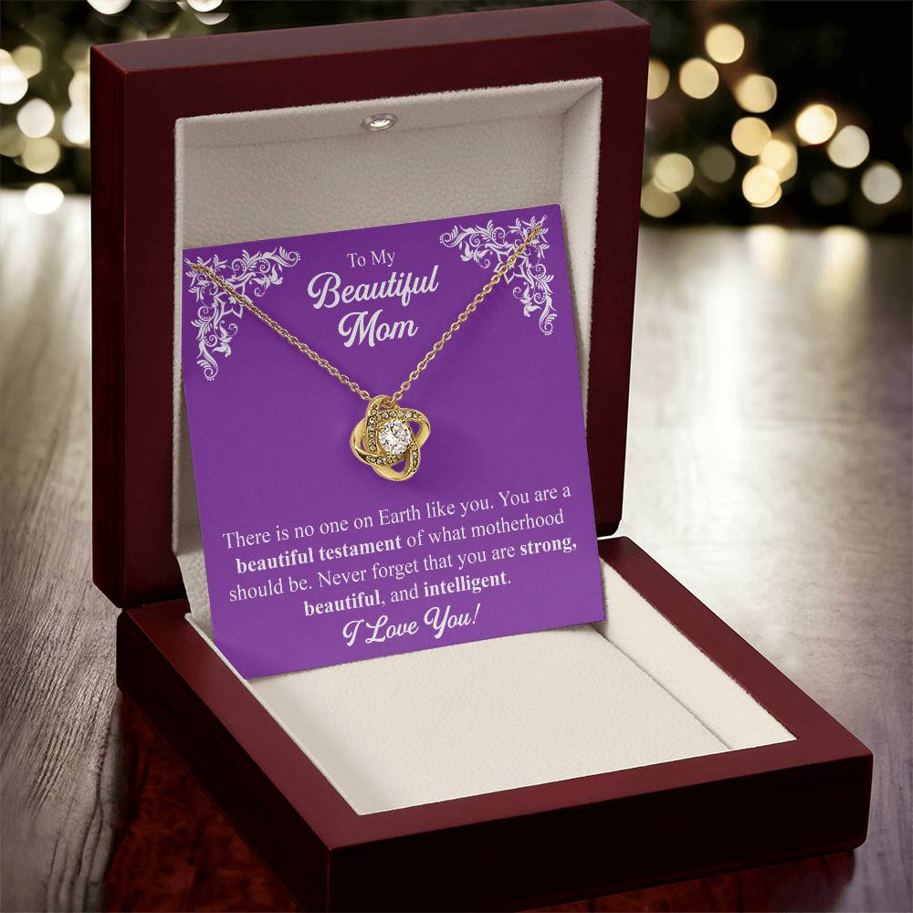 Mothers Day Gift From Daughter Mother Of The Groom Gift From Son Presents For Mom Birthday Sentimental Jewelry Necklace For Mom 4 Love Knot Necklace