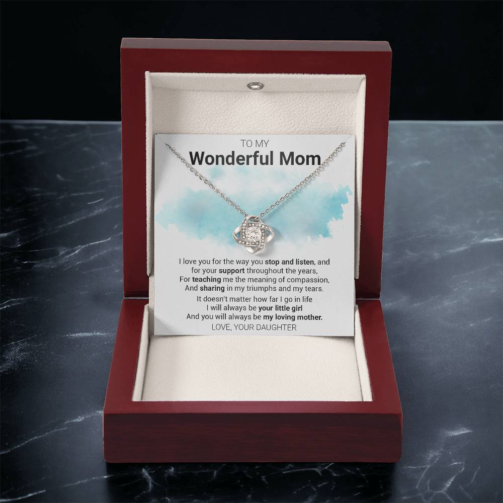 Gift For Mom - The Meaning - Love Knot Love Knot Necklace