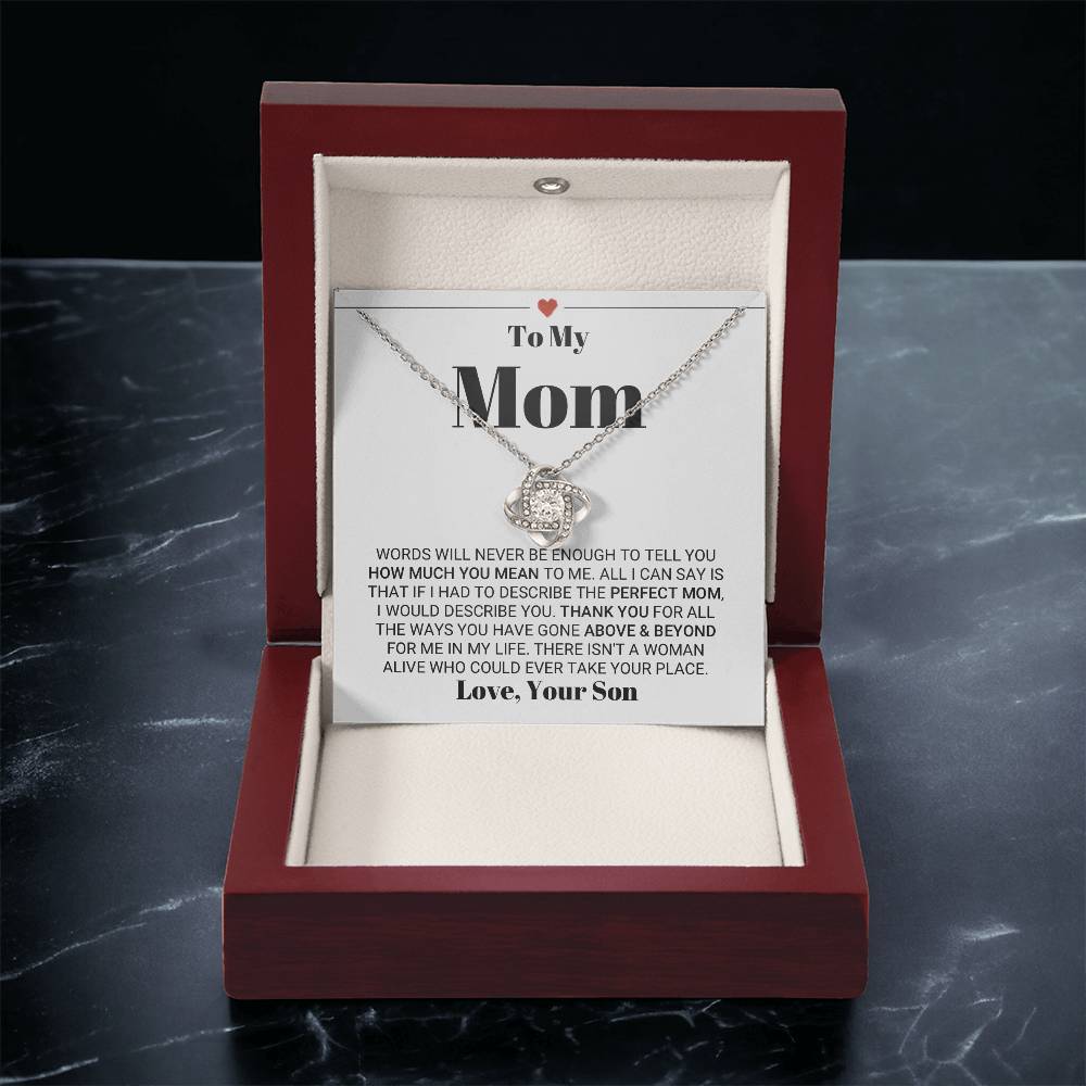 Mother's Day Gift From Son Love Knot Necklace