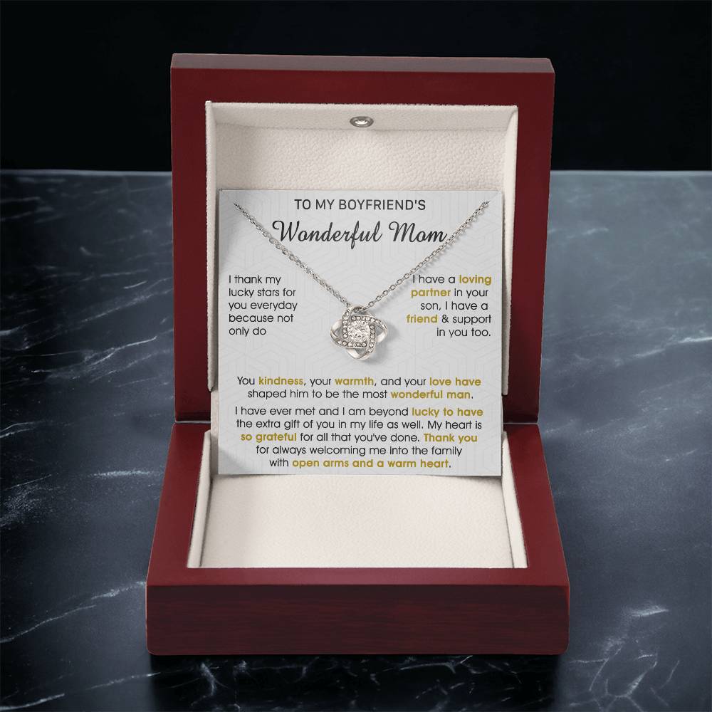 Gift For Boyfriend's Mom - My Lucky Stars - Love Knot Love Knot Necklace
