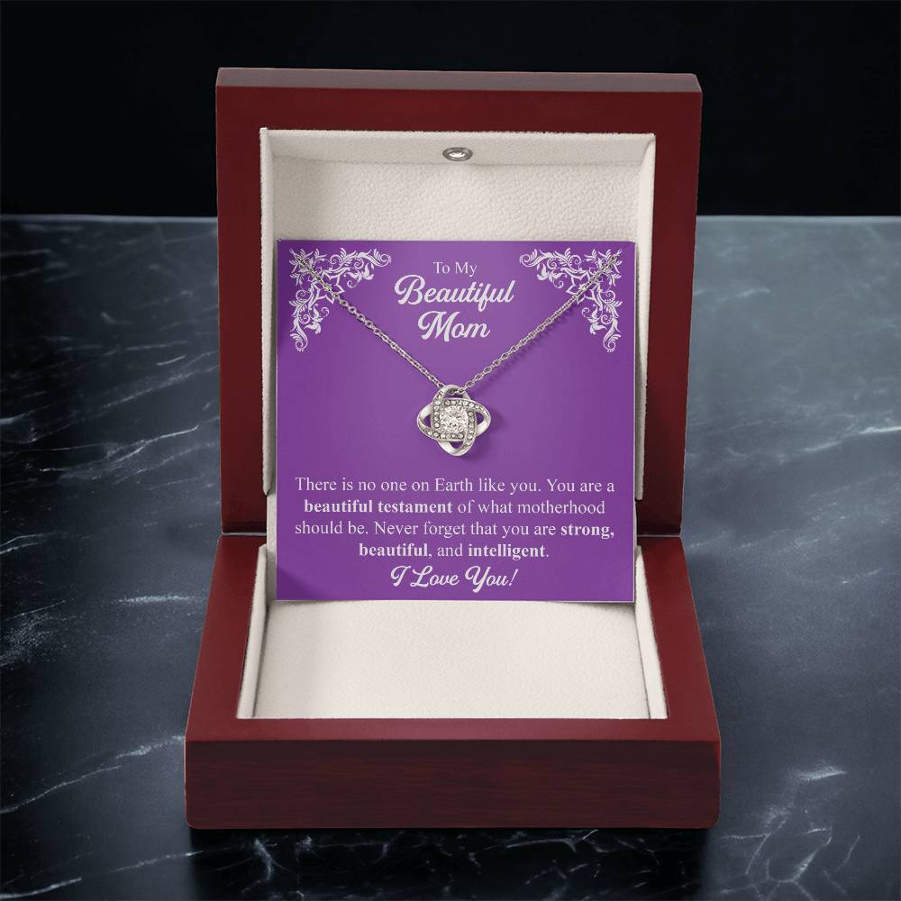 Mothers Day Gift From Daughter Mother Of The Groom Gift From Son Presents For Mom Birthday Sentimental Jewelry Necklace For Mom 4 Love Knot Necklace