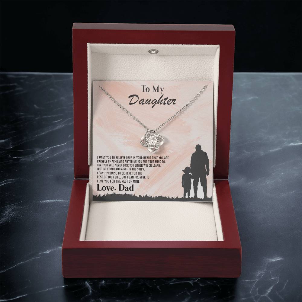 I Want You To Believe Deep In Your Heart ❤️ Love Knot Necklace