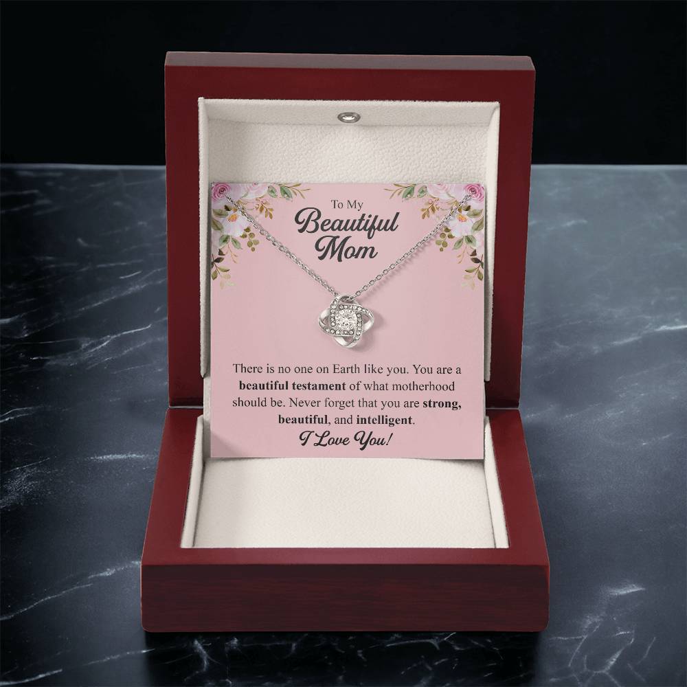 Mothers Day Gift From Daughter Mother Of The Groom Gift From Son Presents For Mom Birthday Sentimental Jewelry Necklace For Mom 2 Love Knot Necklace