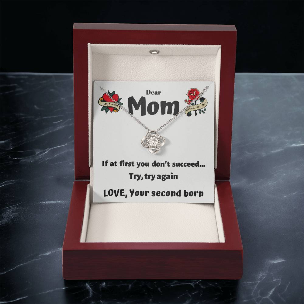 Try Again Love Knot Necklace