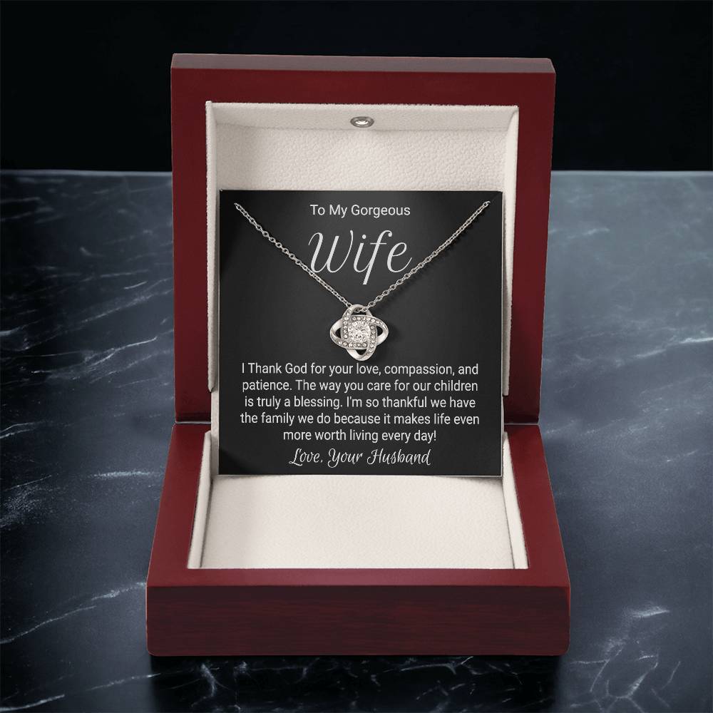 Anniversary Necklace For Wife - Love Knot Love Knot Necklace