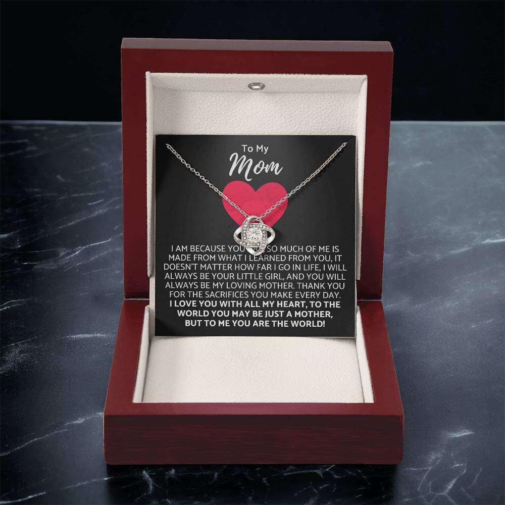 Premium Mother's Day Necklace Customize Gift For Your Loving Mom! ❤️ 3 Love Knot Necklace