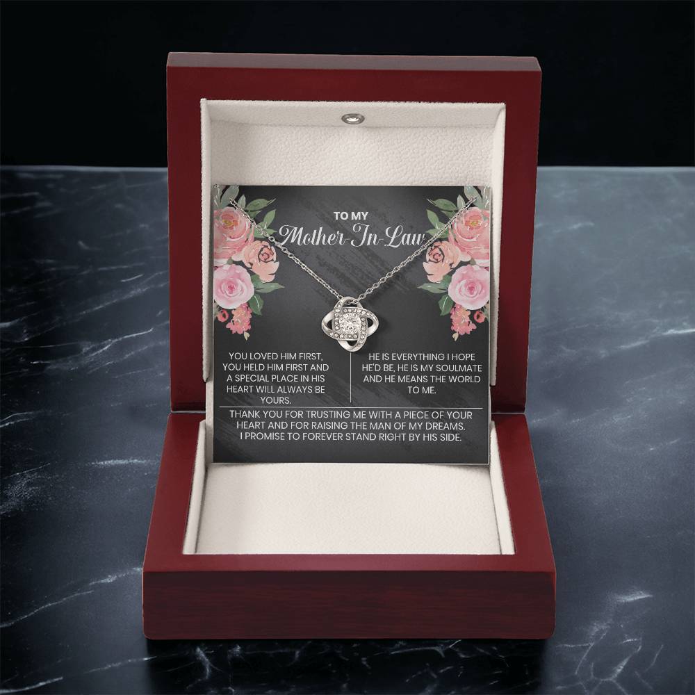 Almost Gone To My Mother-In-Law Thank You The Love Knot Necklace Love Knot Necklace