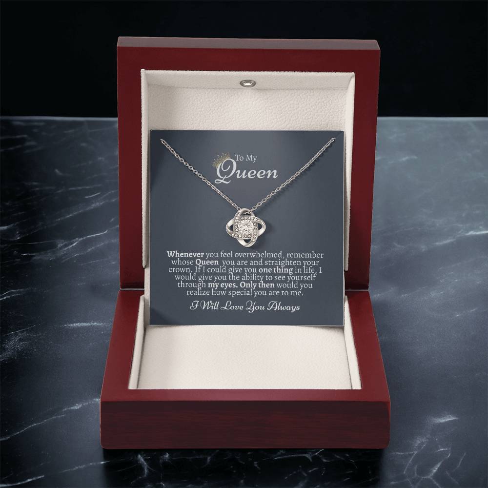 I Love You Gift For Her Gift Of Love For Her Just Because Gift For Her Love Knot Necklace