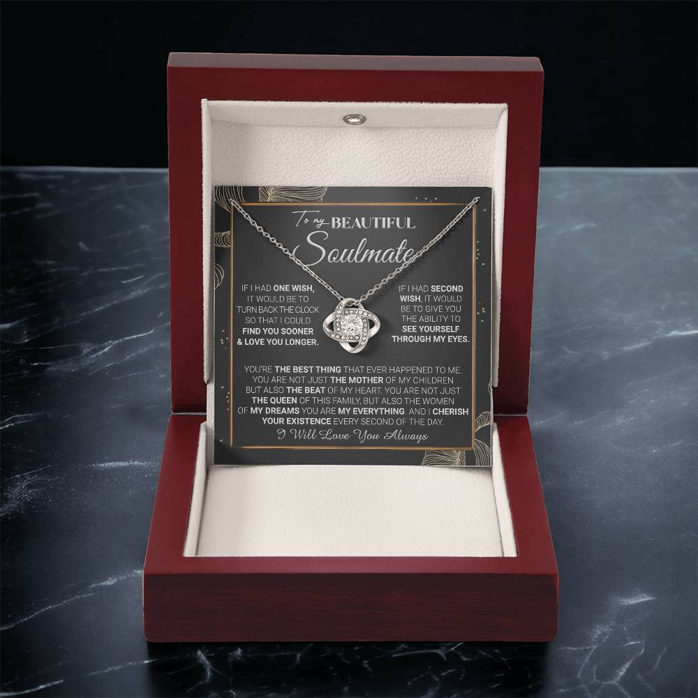 Gift For Your Soulmate - The Queen - Love Knot Love Knot Necklace