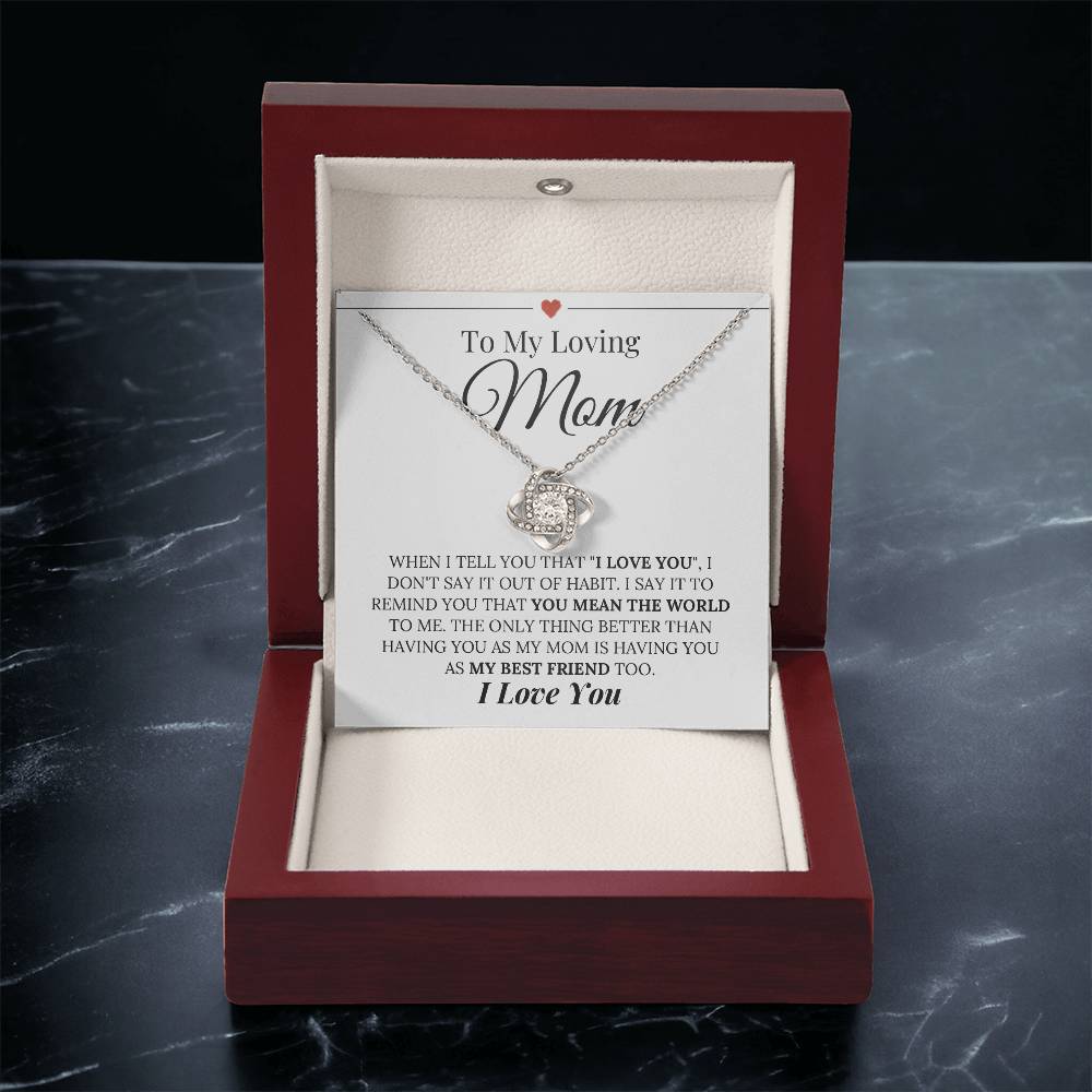 Heartfelt Mother's Day Gift Love Knot Necklace