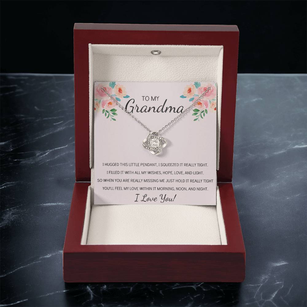 Grandma Necklace Gifts For Grandma From Granddaughter Or Grandson Mothers Day Gift Ideas For Grandma Love Knot Necklace