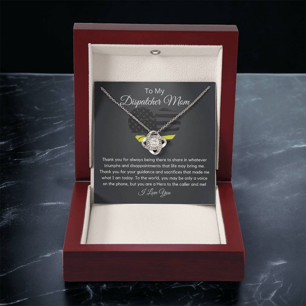Dispatcher Mom Love Knot Necklace