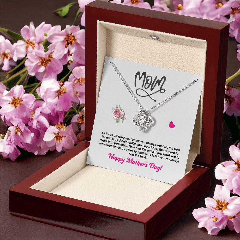 Gift For Mom - Love Knot Necklace 2 Love Knot Necklace