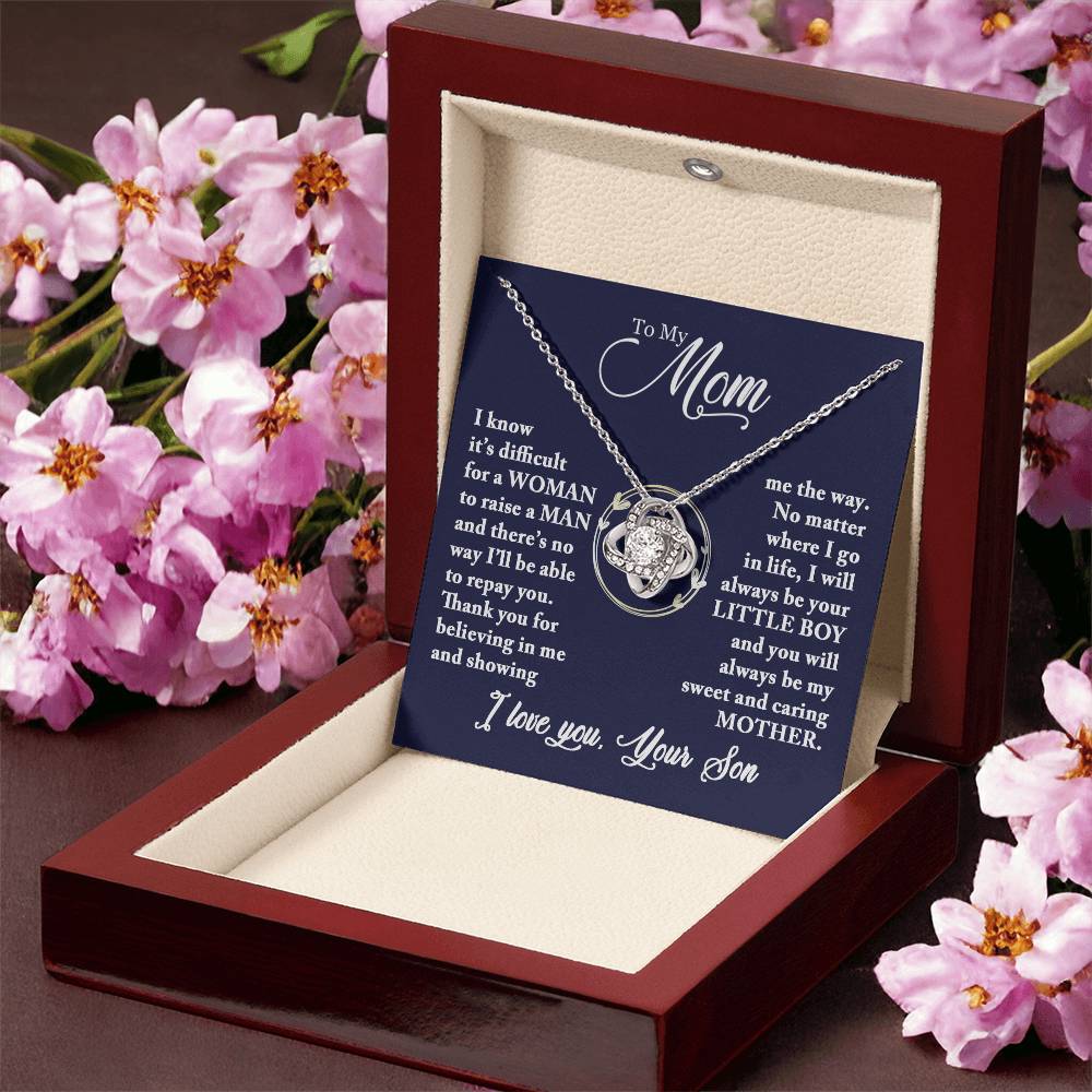 Mom - Caring Mother - Necklace Love Knot Necklace