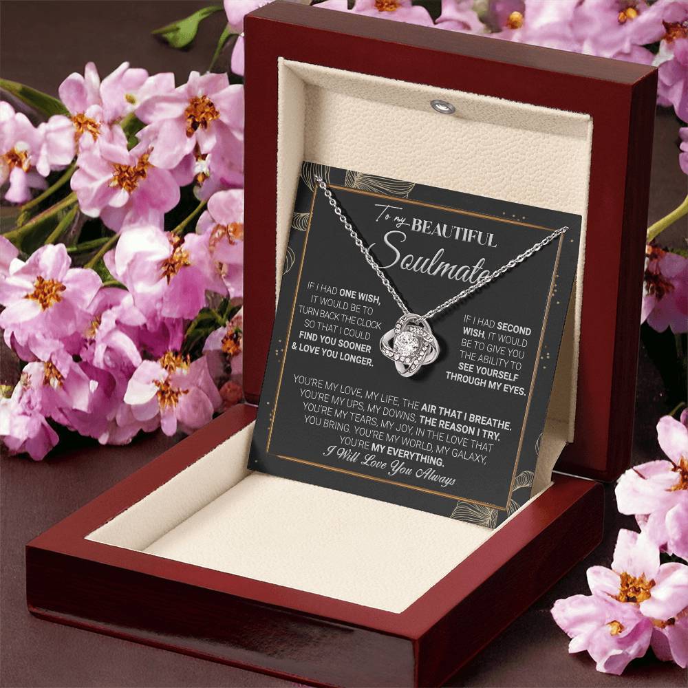 Gift For Your Soulmate - My Galaxy - Love Knot Love Knot Necklace