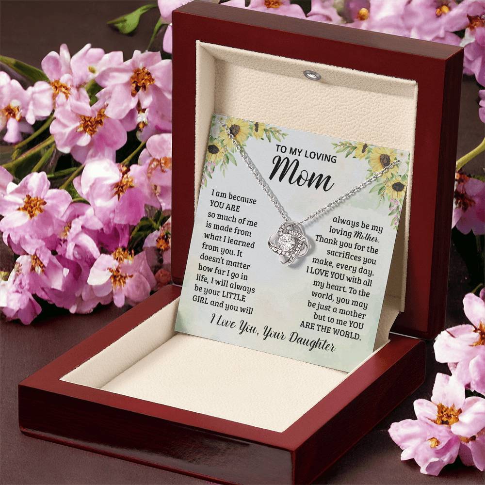 Mothers Day Gifts From Daughter - Love Knot Necklace Love Knot Necklace