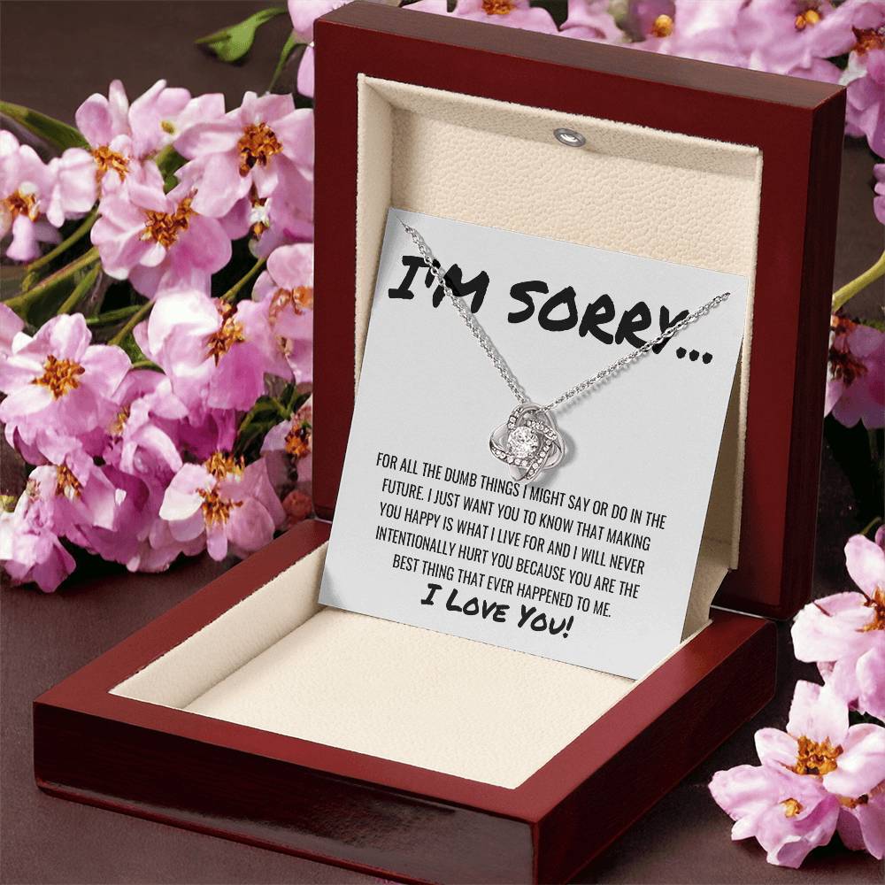 Best Thing That Happened To Me Necklace Love Knot Necklace