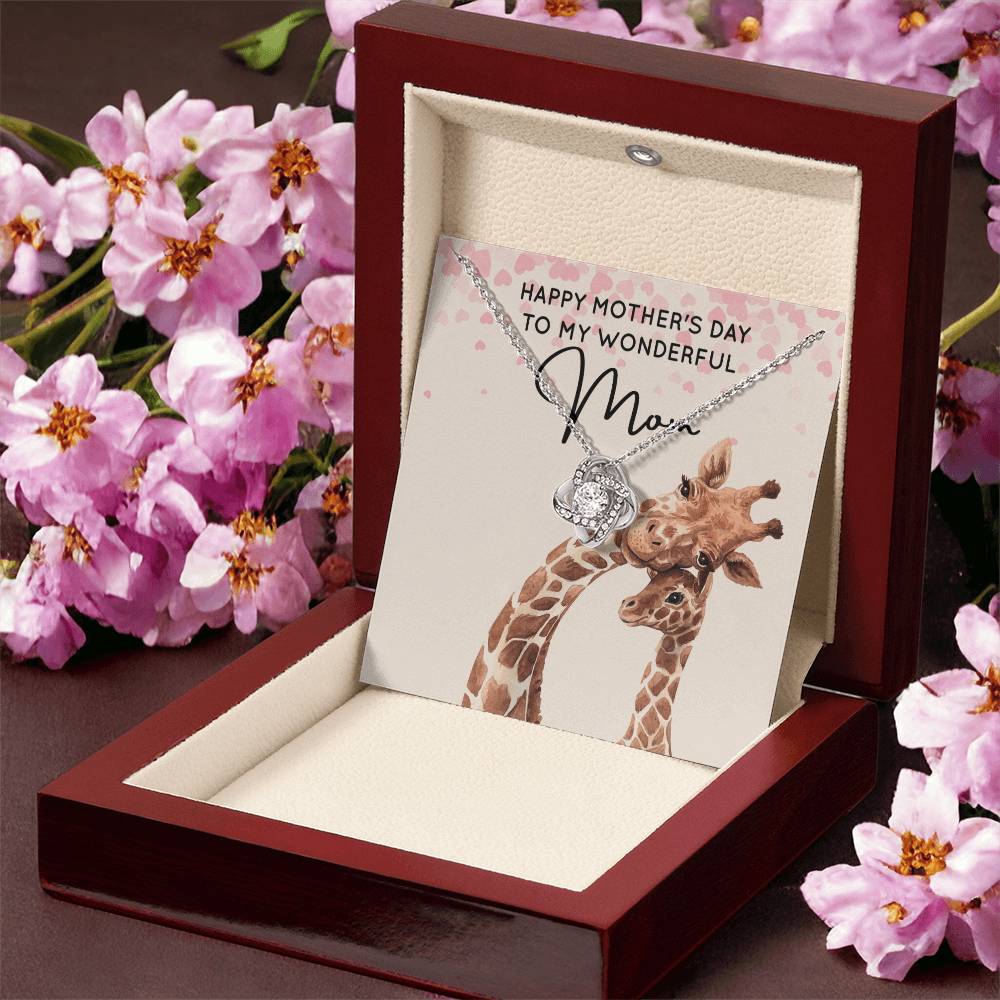 My Wonderful Mom - Love Knot Necklace Love Knot Necklace