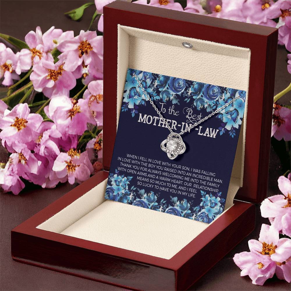 To The Best Mother-In- Love Knot Necklace