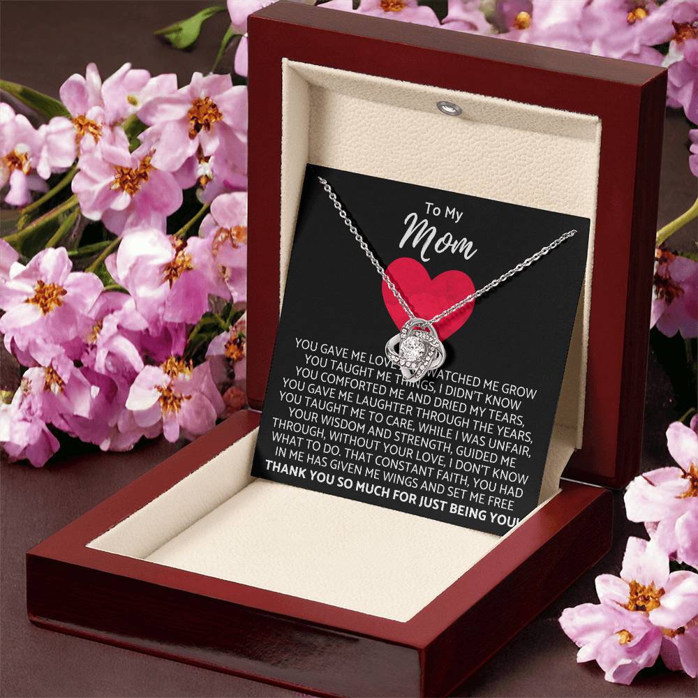 Premium Mother's Day Necklace Customize Gift For Your Loving Mom! ❤️ 2 Love Knot Necklace