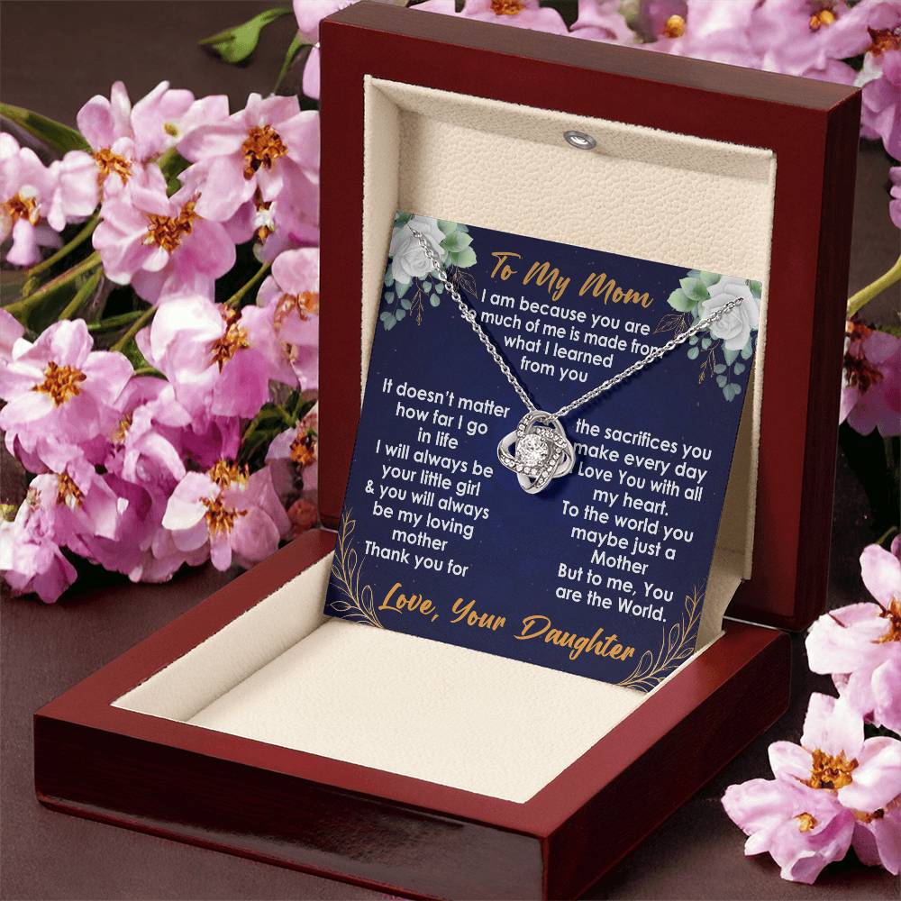 Necklace Gift For Mom From Daughter Love Knot Necklace