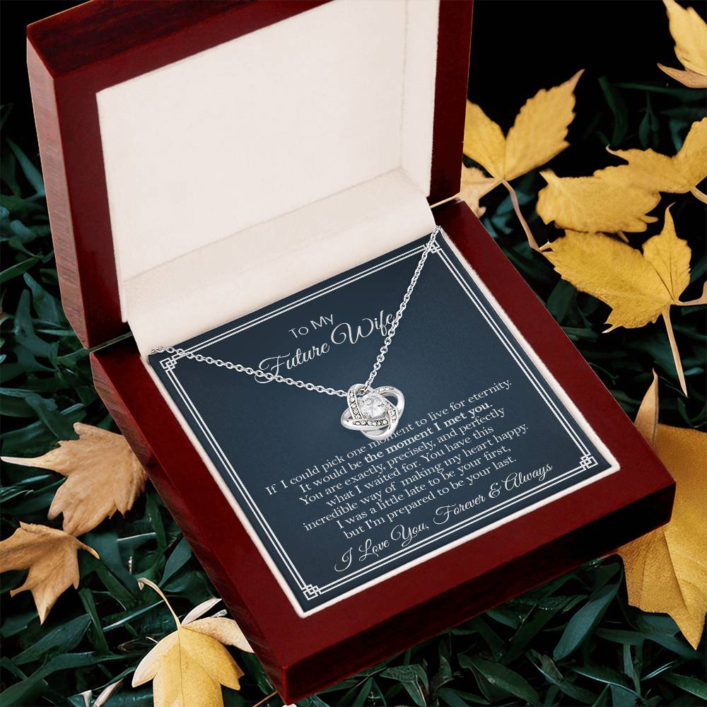 To My Future Wife Necklace Sentimental Gift For Future Wife Birthday Gift Anniversary Gift Love Knot Necklace
