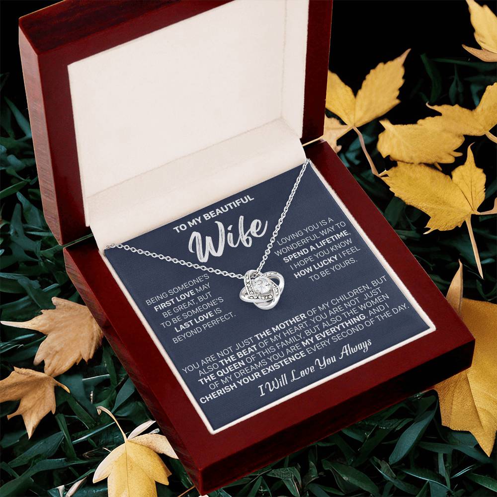 Gift For Wife - Being First The Mother Love Knot Necklace Love Knot Necklace