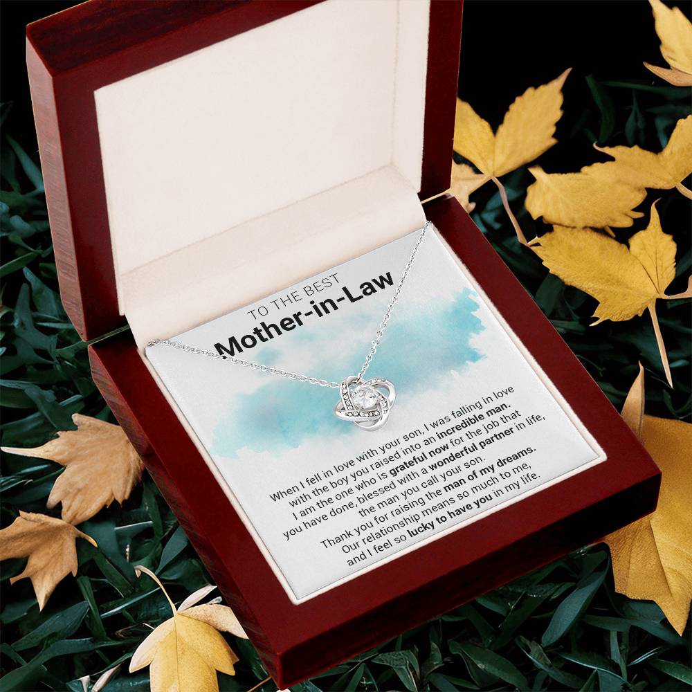 Gift For Mother-In-Law - The Job You Have Done - Love Knot Love Knot Necklace