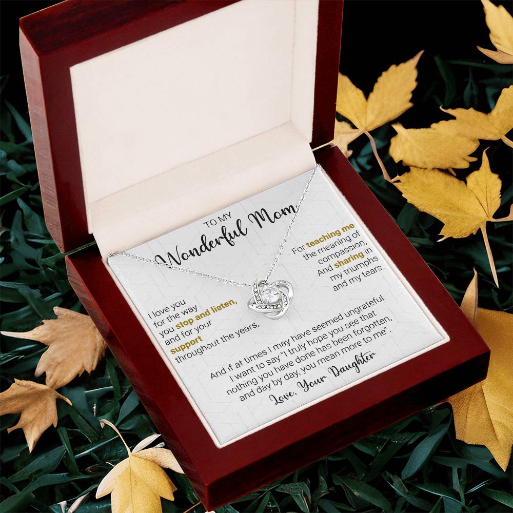 Gift For Mom - My Truumphs - Love Knot Love Knot Necklace
