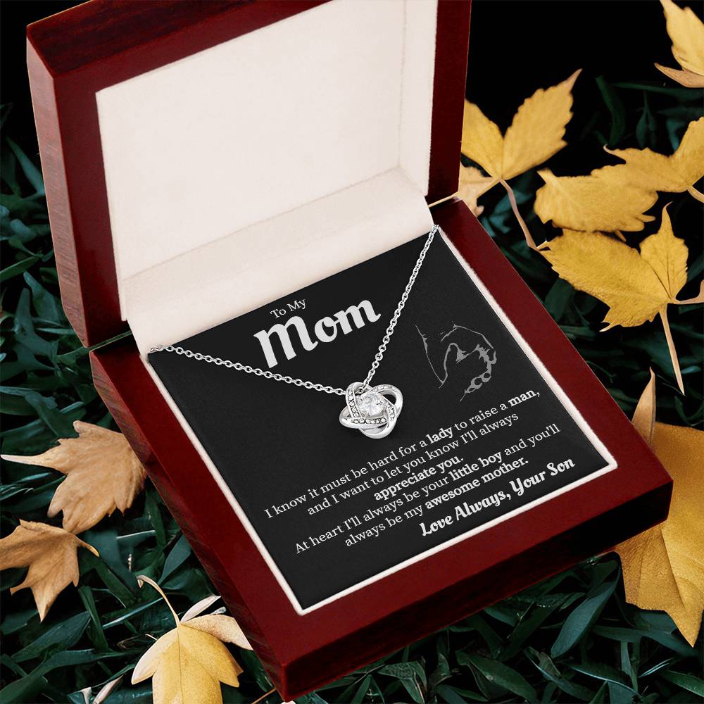 Mom - Love Always Necklace Love Knot Necklace