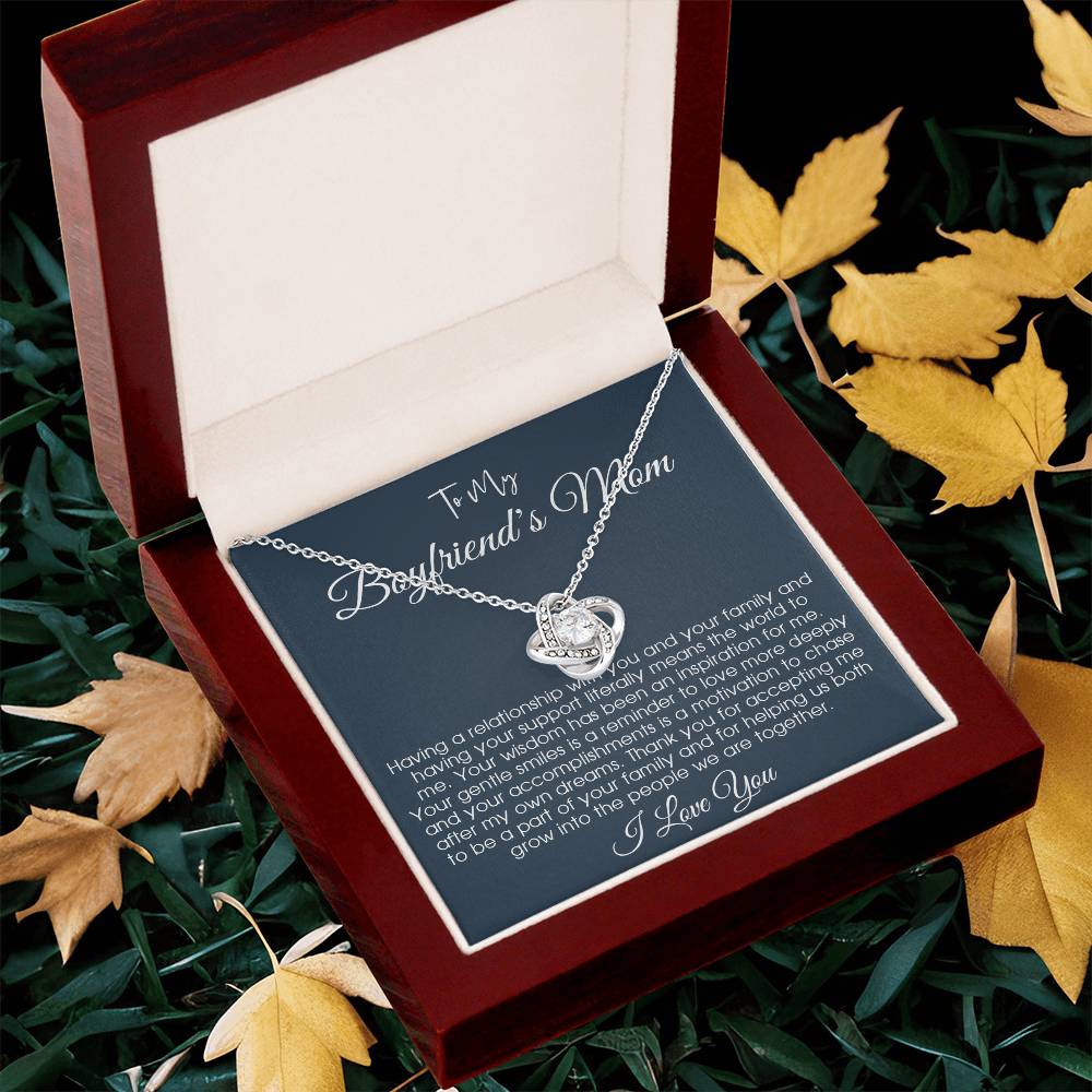 To My Boyfriends Mom Gift Gift For Boyfriend's Mom Boyfriend's Mom Birthday Mom Of Boyfriend Gift Mother's Day Gift For Boyfriend's Mom Love Knot Necklace