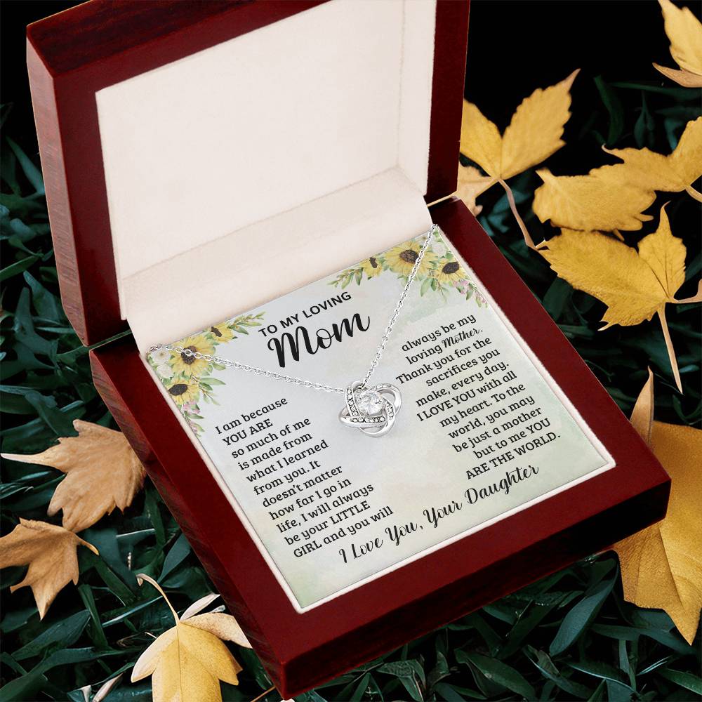 Mothers Day Gifts From Daughter - Love Knot Necklace Love Knot Necklace