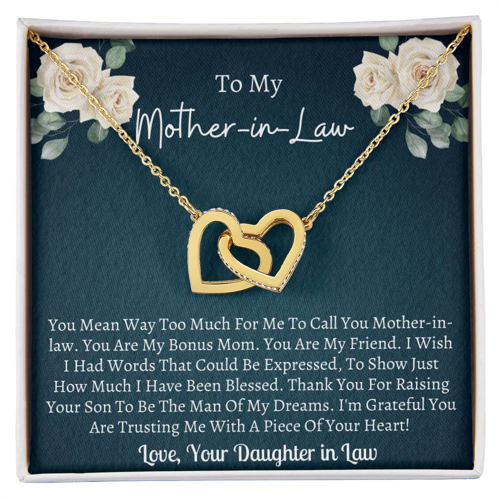 Mother In Law Interlocking Interlocking Hearts Necklace