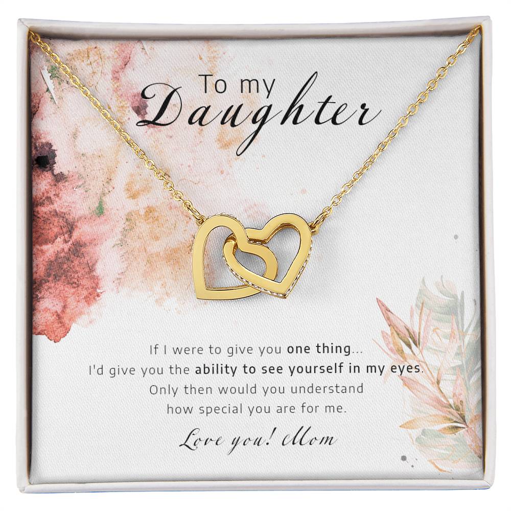 See Youself In My Eyes - Interlocking Hearts Necklace