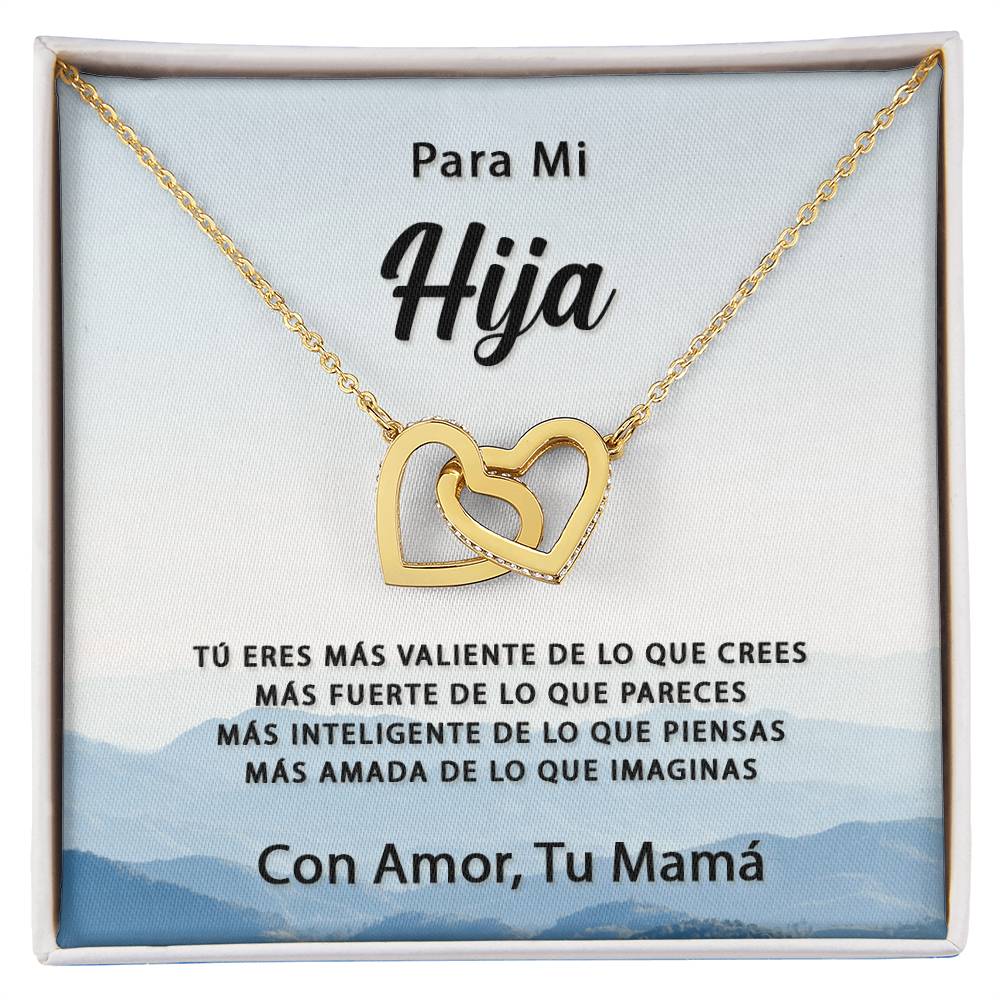 Mas Amada De Lo Que Imaginas Interlocking Hearts Necklace