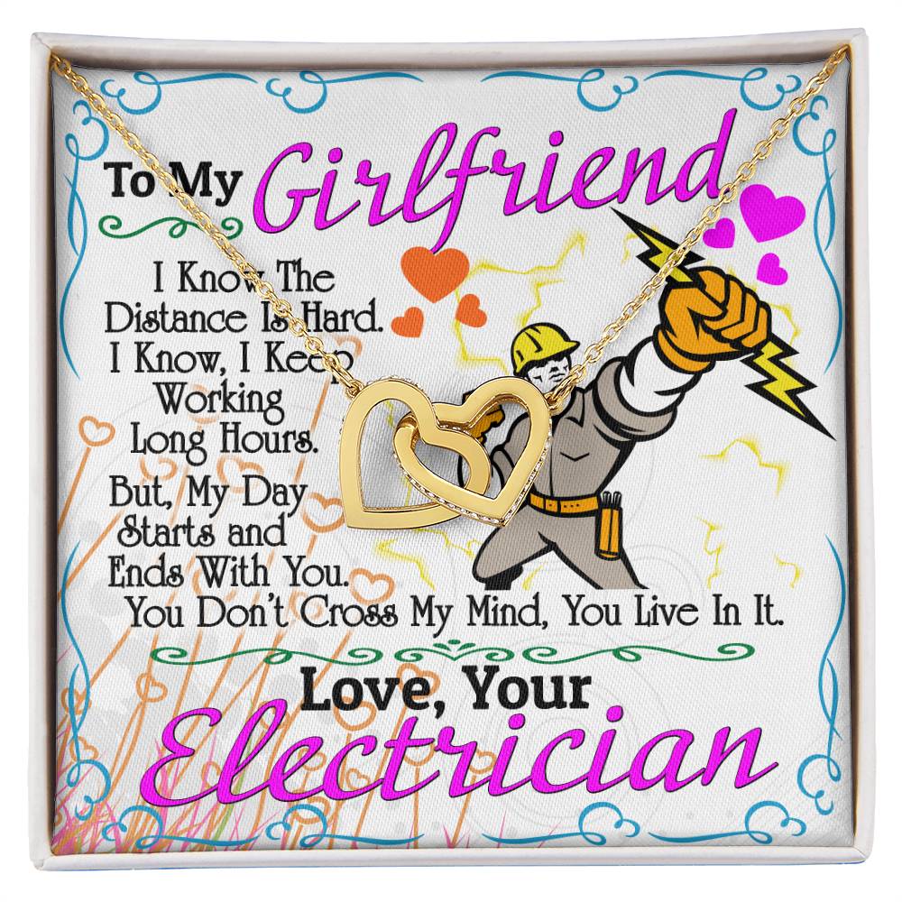 Electrician'S Girlfriend - Interlocking Heart Necklace Interlocking Hearts Necklace
