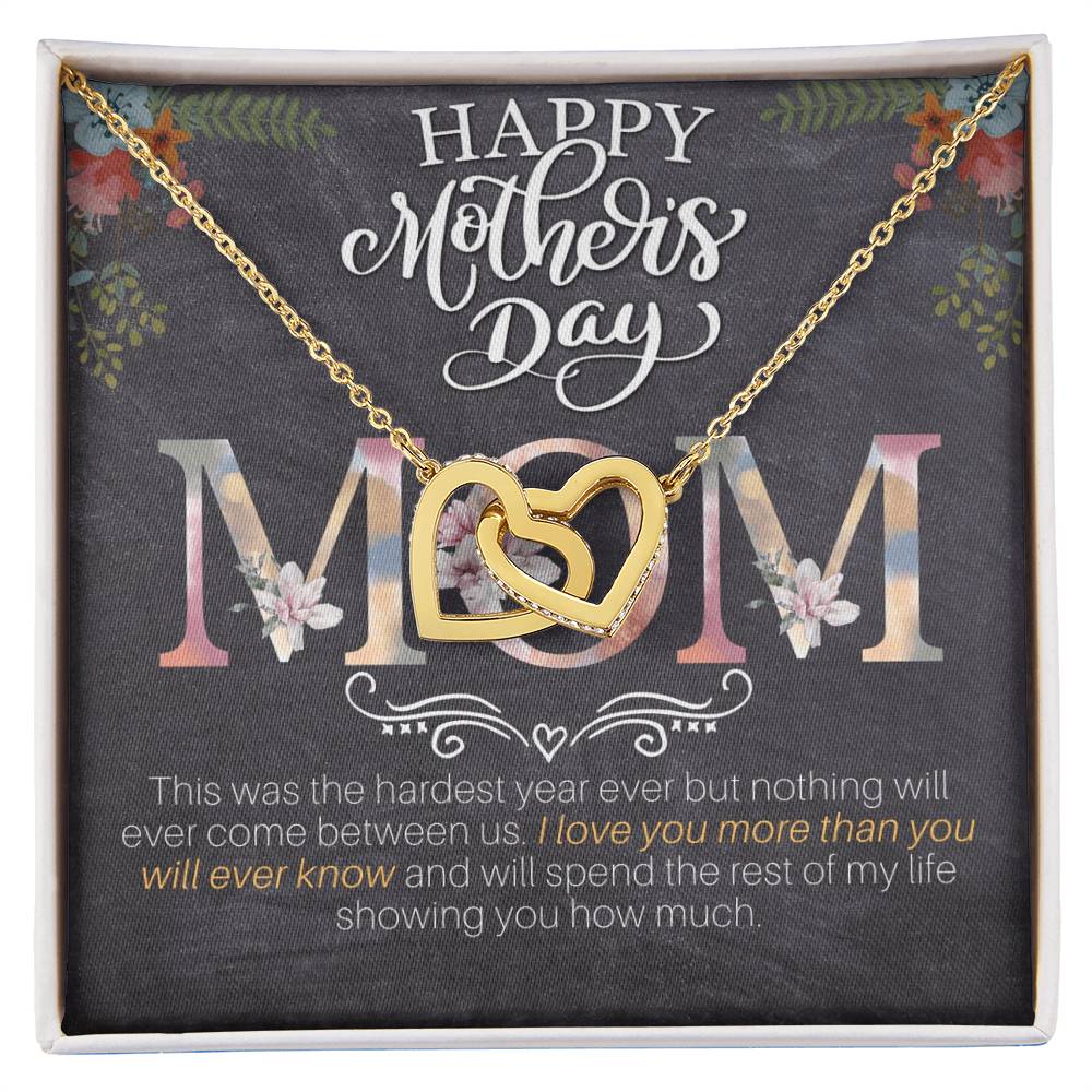 Mother’S Day - I Love You More Than You Will Ever Know - Interlocking Hearts Necklace