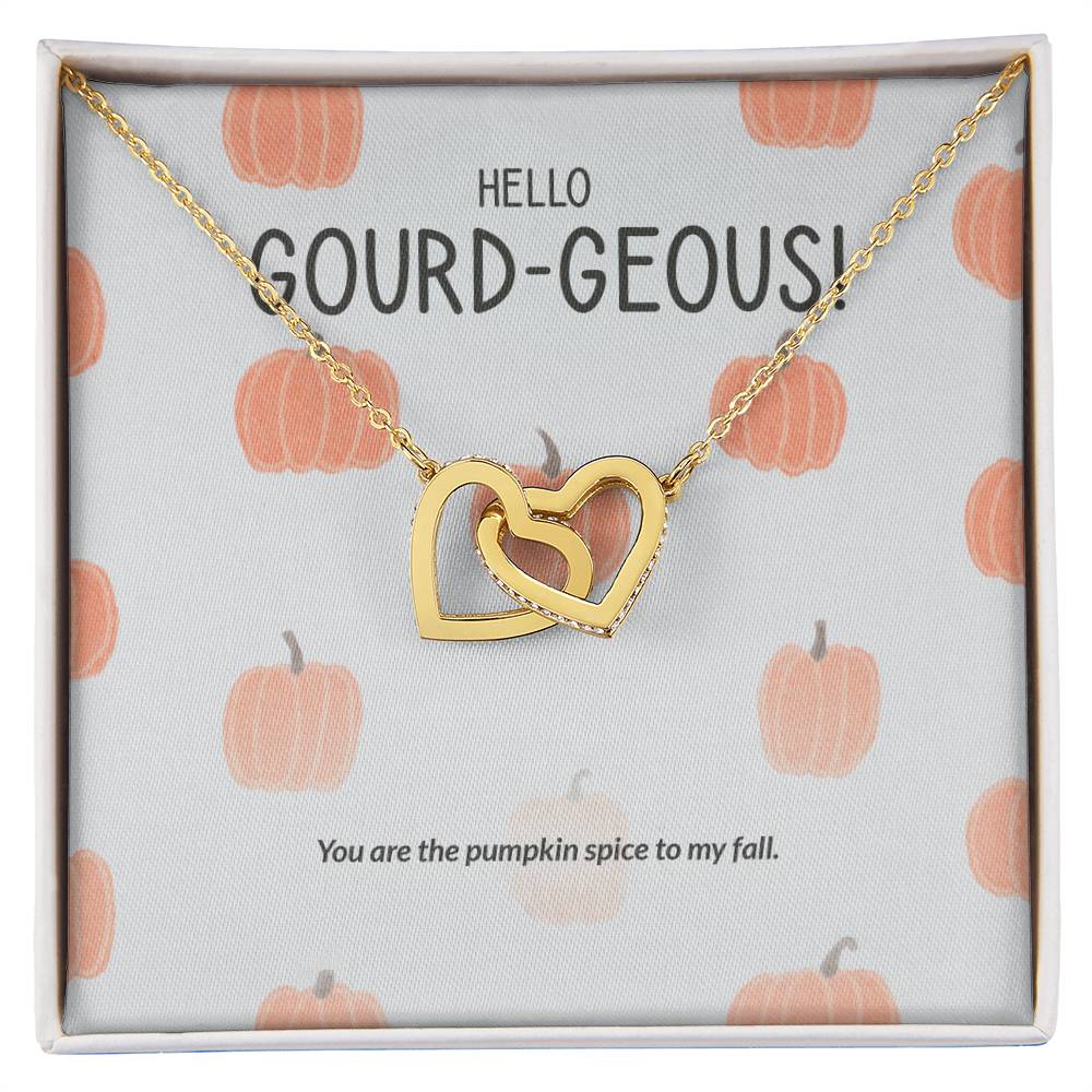 Hello Gourd-Geous - Interlocking Hearts Necklace